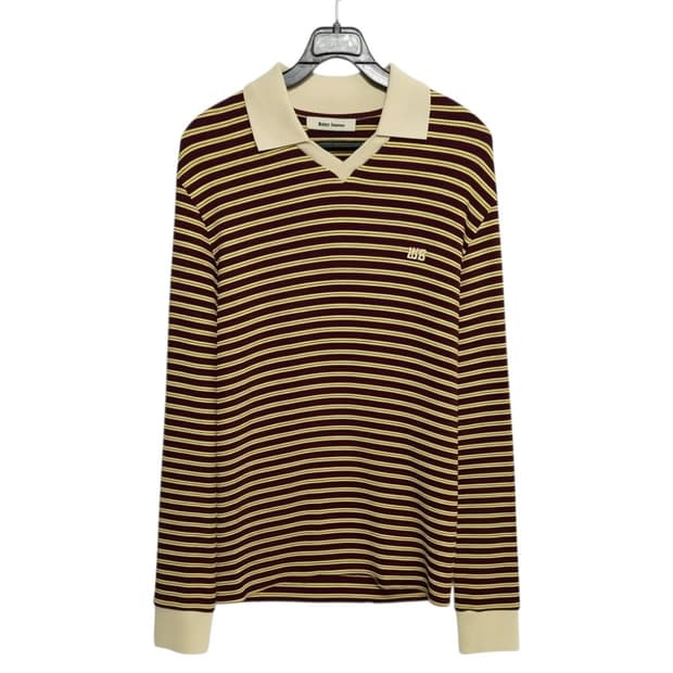 영국 디자이너 WALES BONNER 웨일스보너 스트라이프 카라 롱슬리브