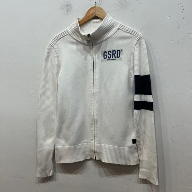 지스타로우 코튼 골지 립 니트집업 S