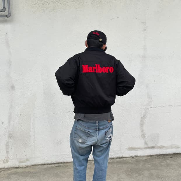 90s Marlboro Reversible Bomber Jacket