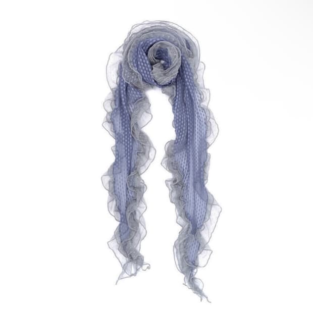 샵페어리 dot frill scarf