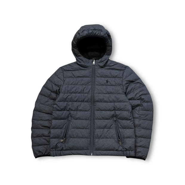 폴로 랄프로렌 키즈 덕다운 경량 후드 패딩