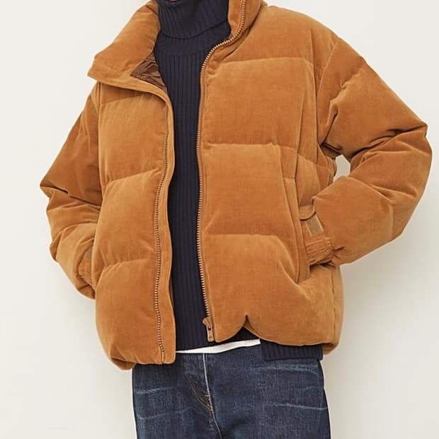 스튜디오 톰보이 남성 코듀로이패딩