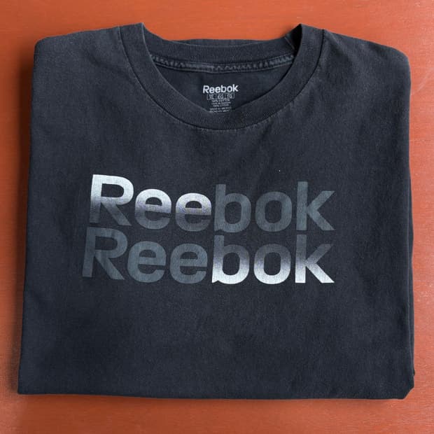 리복 Reebok 코튼 로고 1/2tee