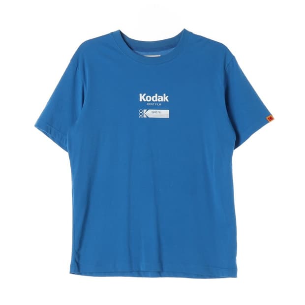 코닥 컬러플러스 200 그래픽 로고 반팔 티셔츠 블루 M