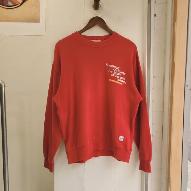 Rawlings 빈티지레드 스웻셔츠