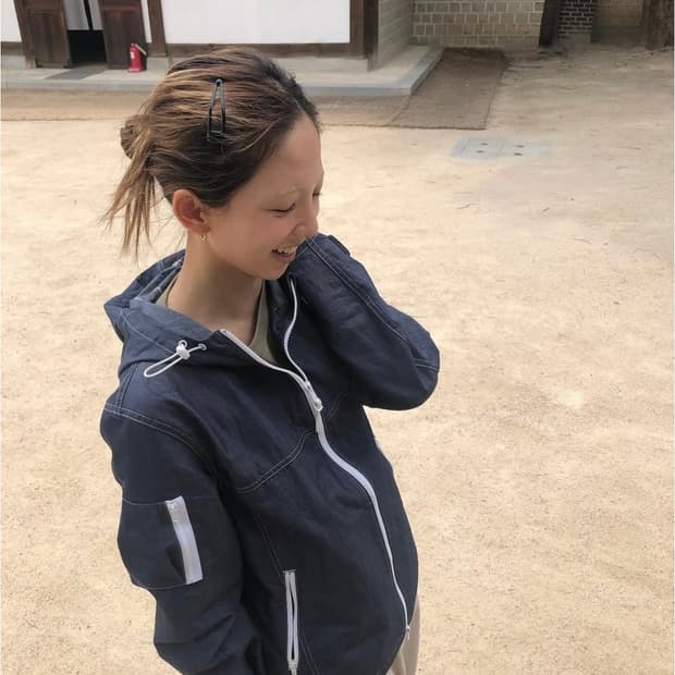 사파리스팟 데님 바람막이 윈드브레이커