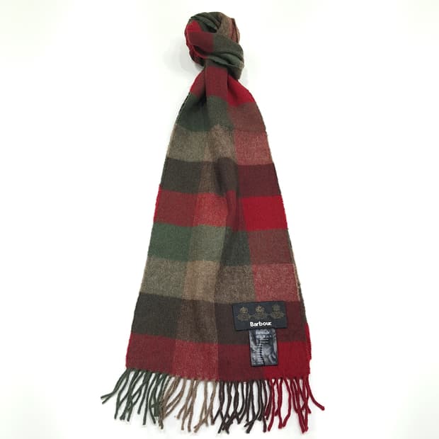 MX366 바버 멀티블록 체크 울 머플러