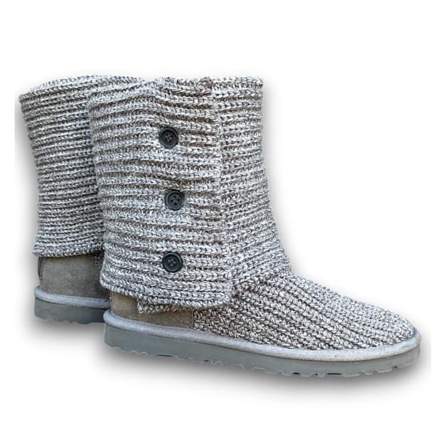 어그 카디 니트 부츠 라이트 그레이 230