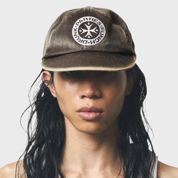 펀치드렁크파티즈 캡모자 볼캡 circle logo 6 panel cap