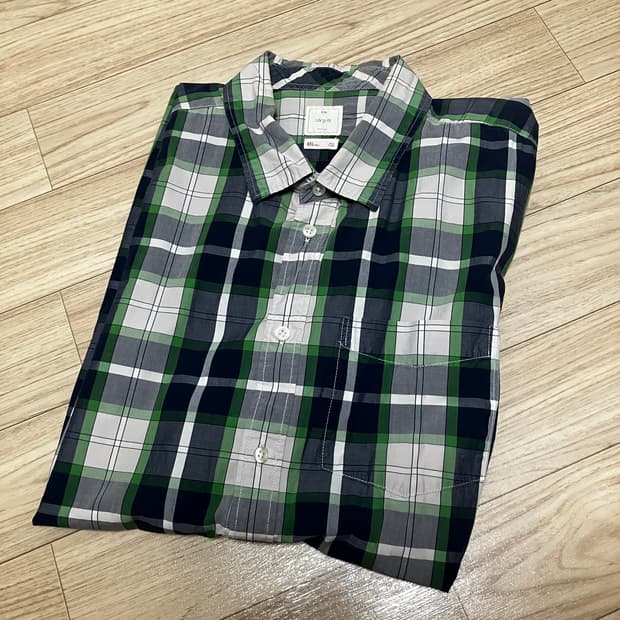 GAP 빈티지 반팔 체크셔츠