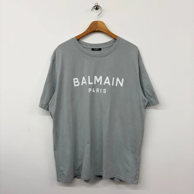 발망 Balmain 24SS 로고 프린트 반팔 티셔츠 PN9848