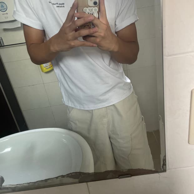 오와이 카펜터 더블니 버뮤다 팬츠 s