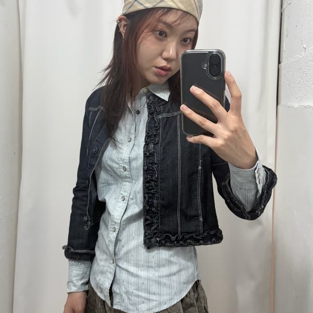 🎠 폴로 웨스턴 퍼프 셔츠 러블리 코디