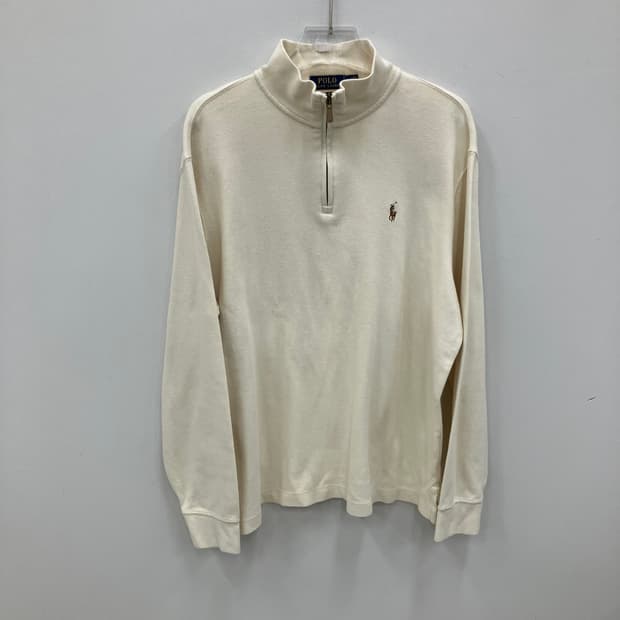 폴로 랄프로렌 에스테이트 리브 쿼터 지퍼 풀오버 L