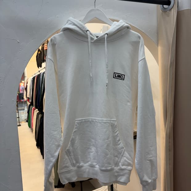 LMC 빅로고 화이트 후드티