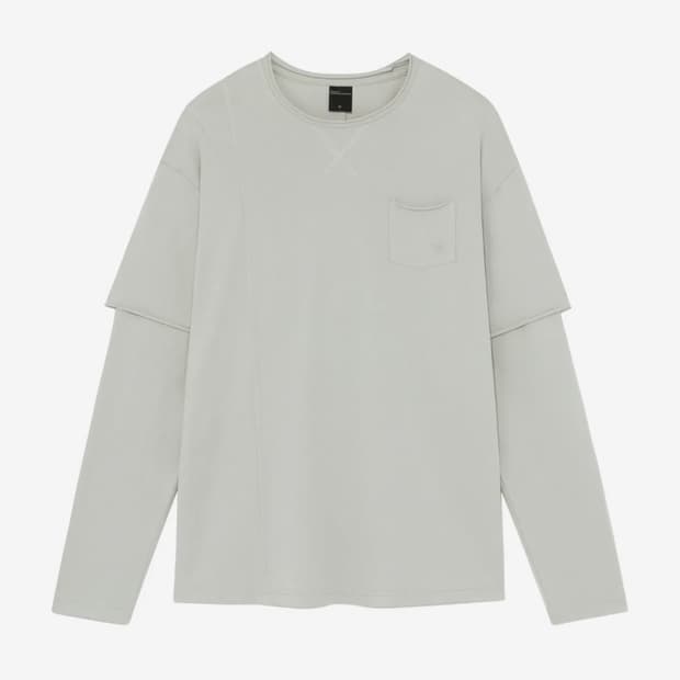 더콜디스트모먼트 TCM raw cut layered long sleeve