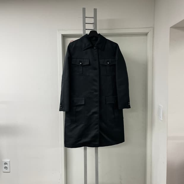 베르사체 블랙 코트 40