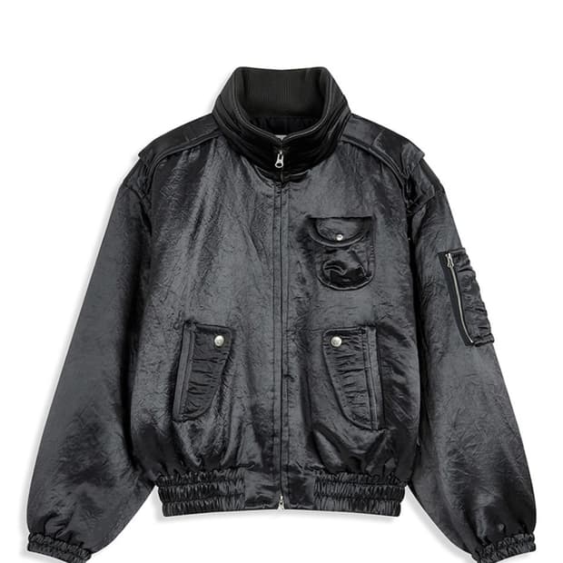 오픈YY 사틴봄버자켓