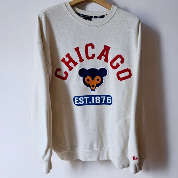 뉴에라 시카고 기모 맨투맨 아이보리 XL