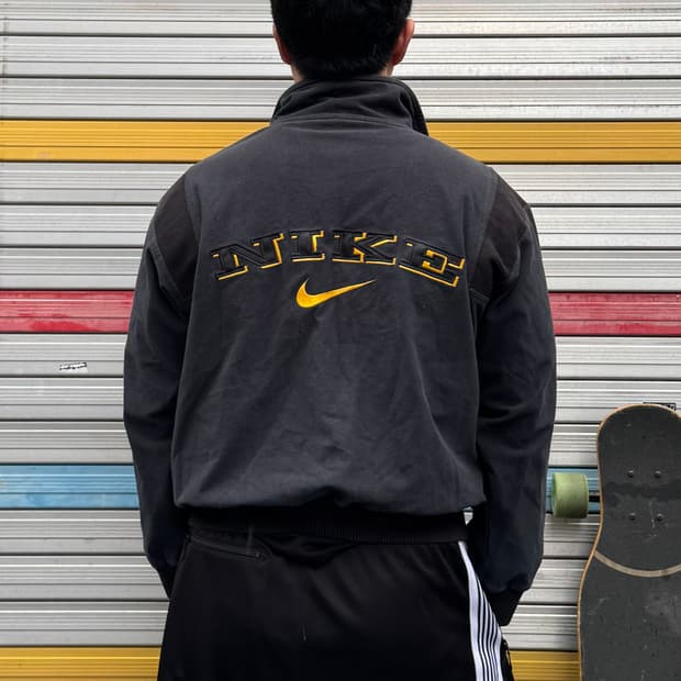 90s 나이키 올드스쿨 스펠아웃 빅로고 트랙탑 져지 자켓