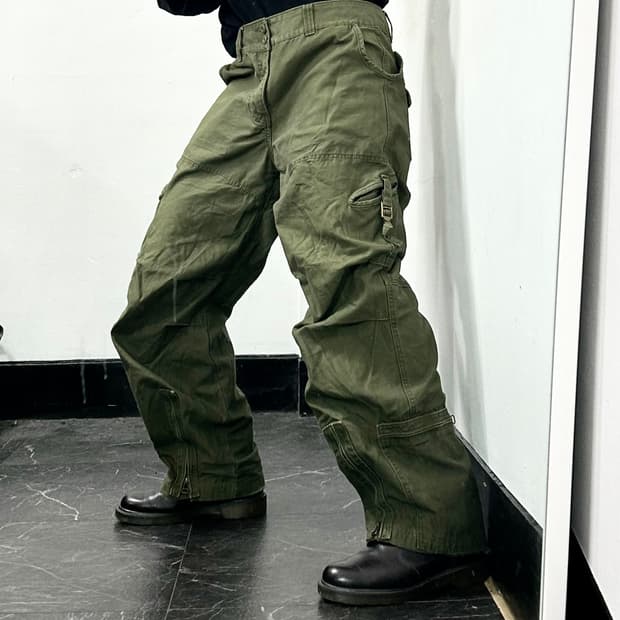 Hco1992 테크니컬 와이드 카고 팬츠