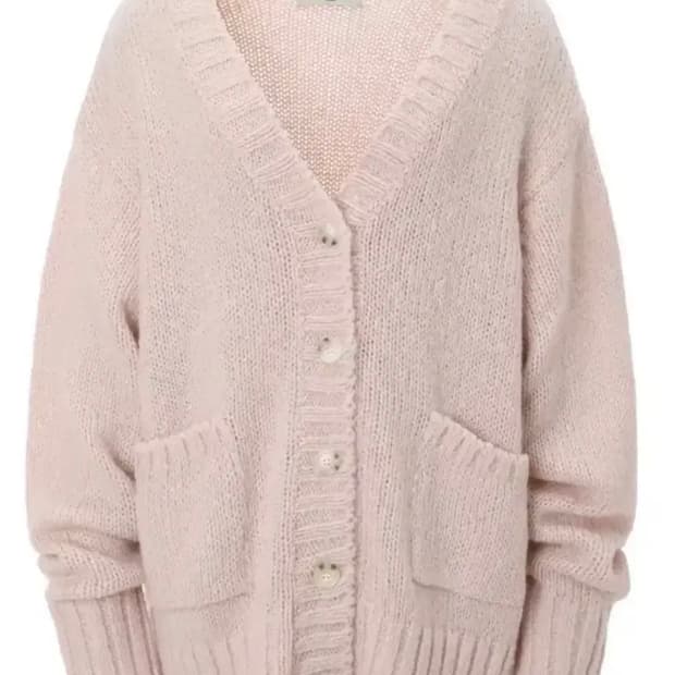 쓰리타임즈 루즈피넛가디건 판매해요