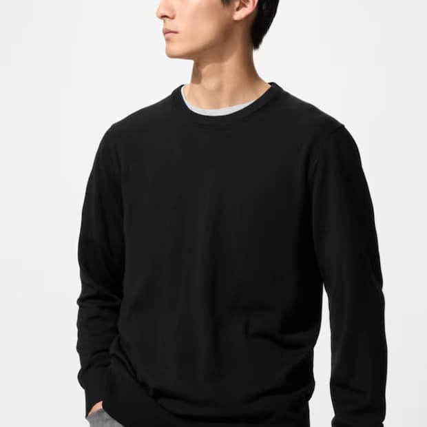 급처) 유니클로 메로노 니트 블랙 L