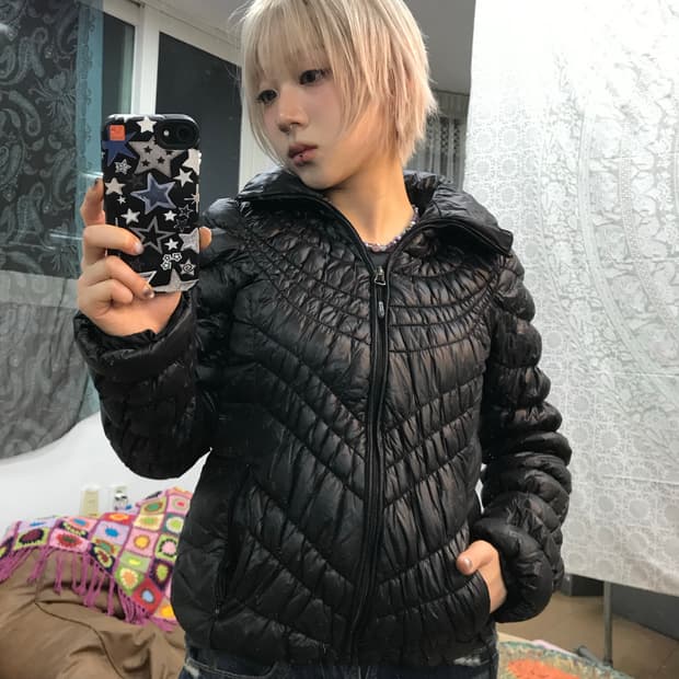 라푸마 여성 퀼팅 후드경량패딩 