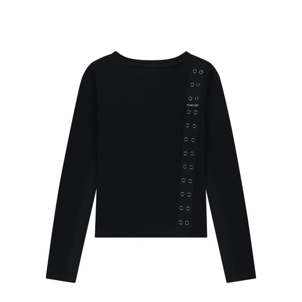 [2] 아캄 사이드 아일렛 롱슬리브 블랙