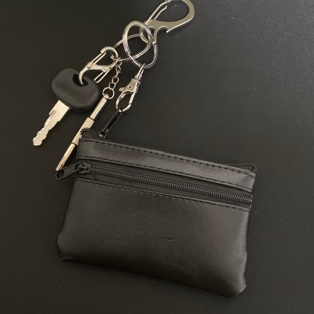 심플 미니 지갑 키링