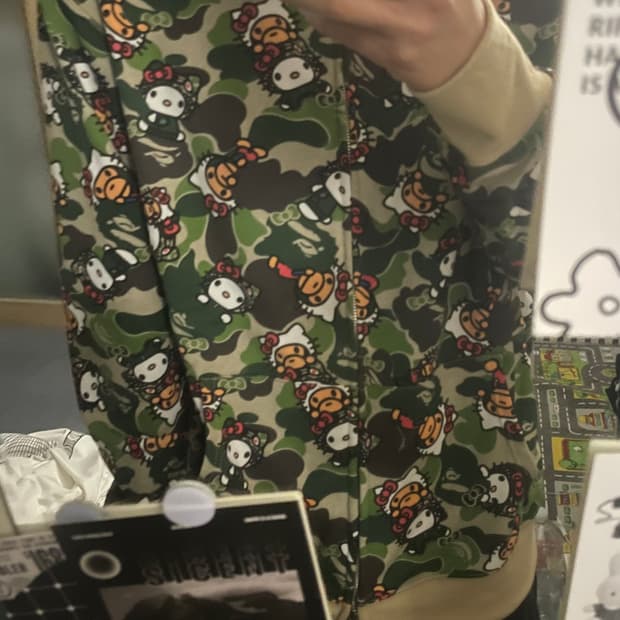 베이프 헬로키티 후드집업 2XL