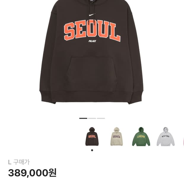 팔라스 나이키 후드티