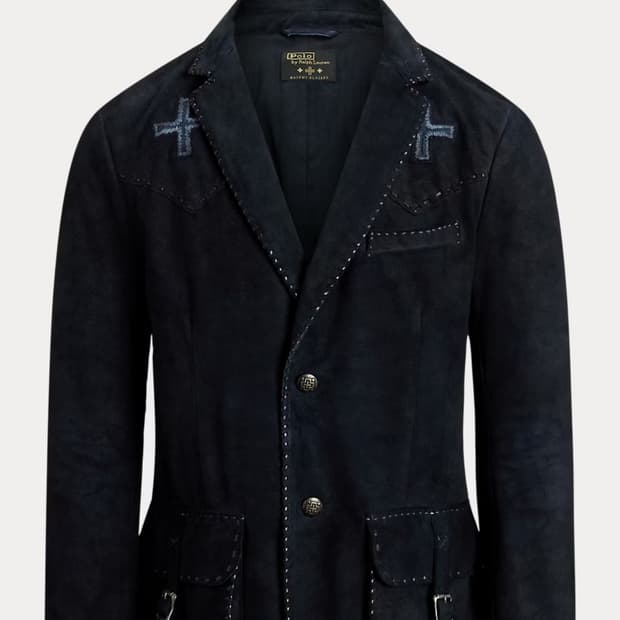 폴로 x 나이오미 글래시스 스웨이드 스포츠코트 L