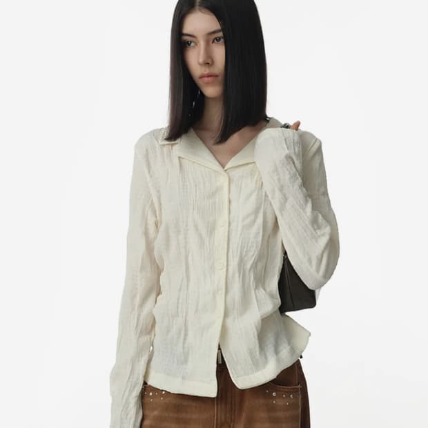 밀로 우먼 링클 저지 셔츠