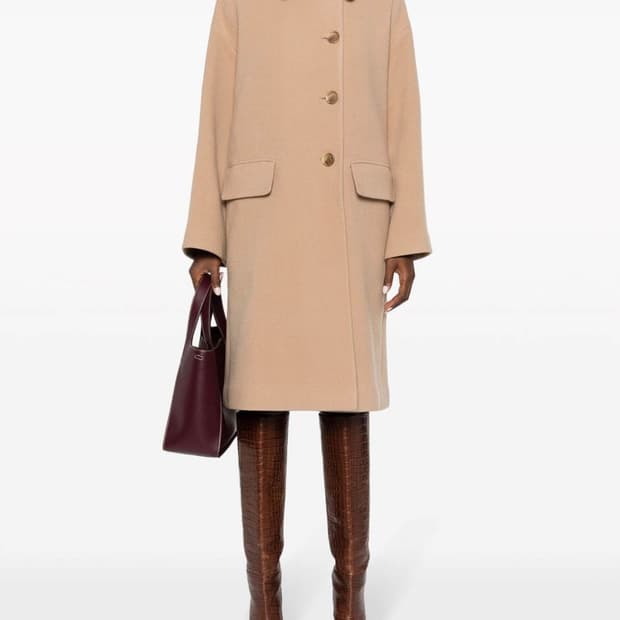 <1회 착용🖤> 엠포리오 아르마니 Emporio Armani 카멜 코트