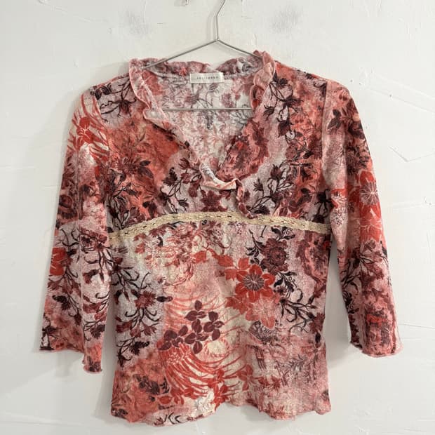 oriental seethrough blouse