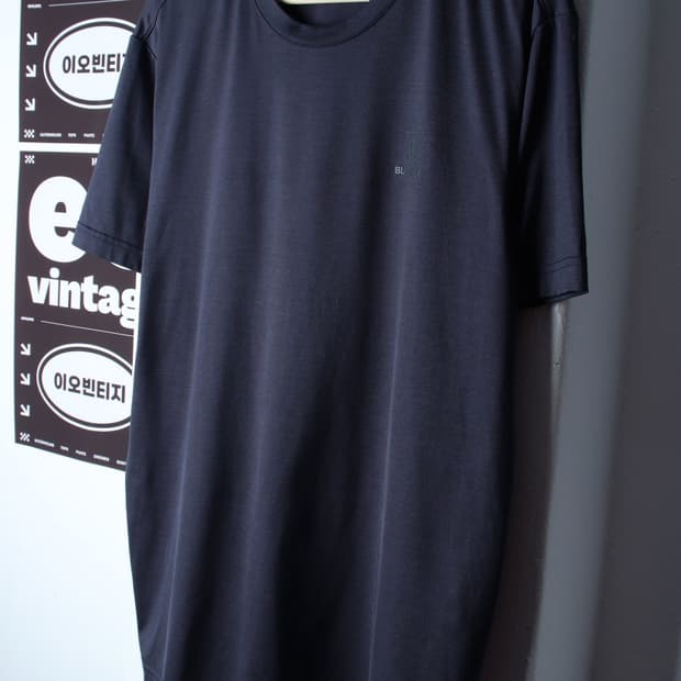 (XL-2XL) 블랙야크 반팔 티셔츠 오버핏 기능성 네이비-H33060