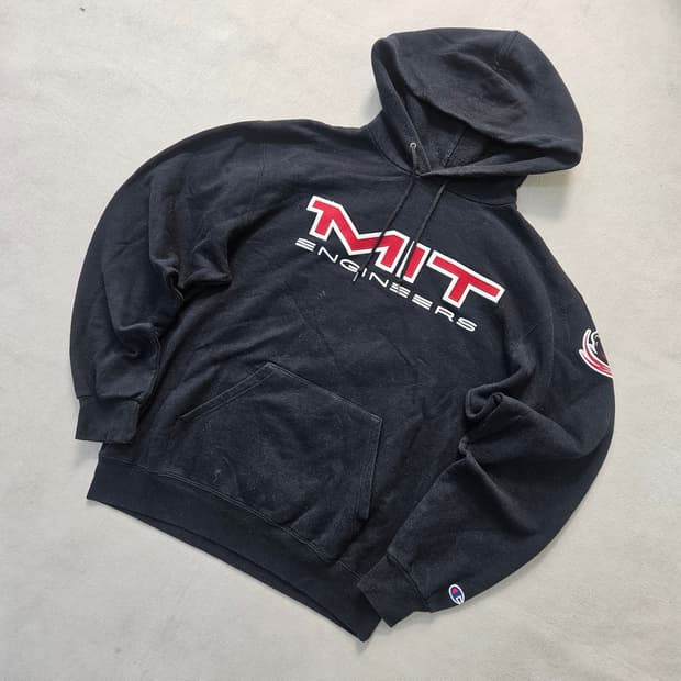 M 챔피온 빅로고 후드티 0327Y