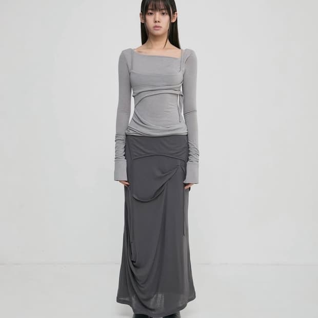 플레어업 Layered Bustier Long Sleeve