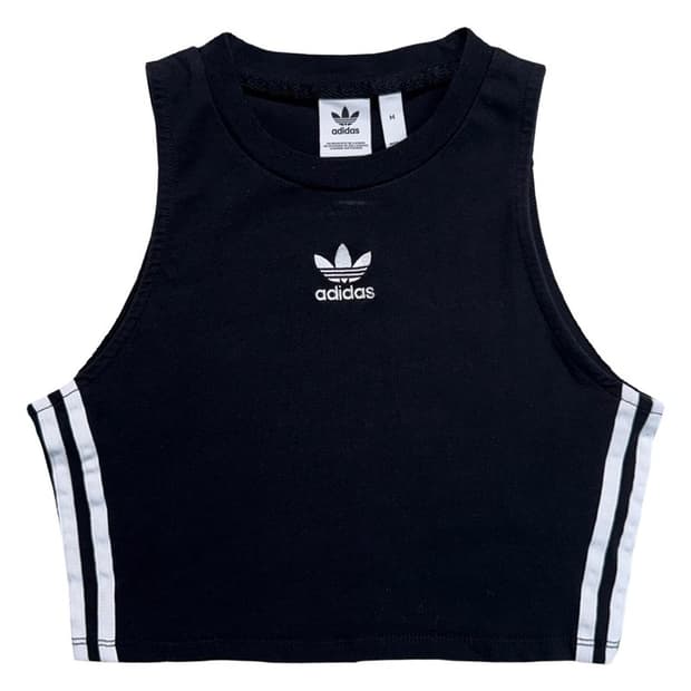 ADIDAS 슬리브리스 크롭 탱크탑 M