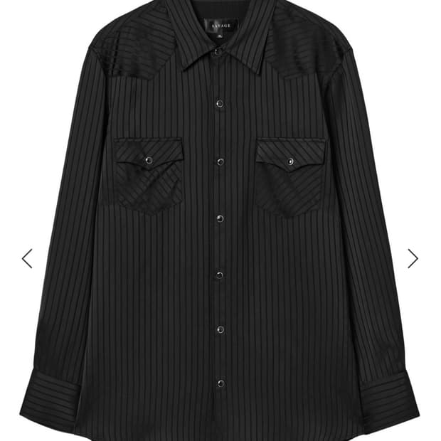 [금요일까지만 판매] 세비지 스트라이프 웨스턴셔츠 손석구셔츠