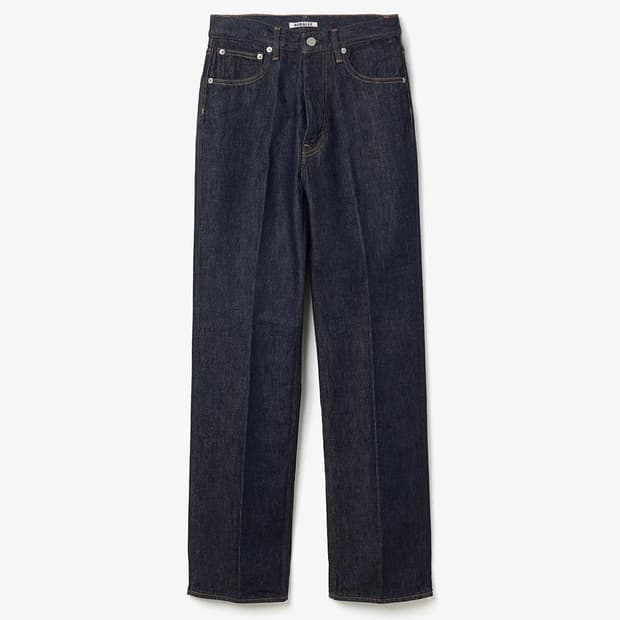 Auralee 오라리 하드 트위스트 데님 5P 팬츠 인디고 27