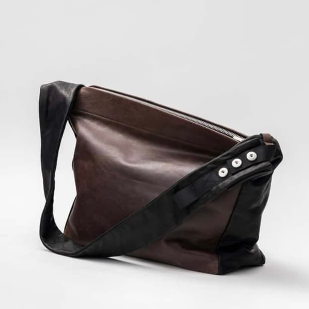 Omar Afridi Oscar leather bag