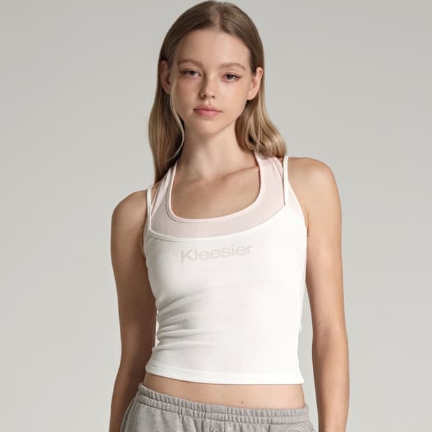 클리시어 soft layered sleeveless white 구해요