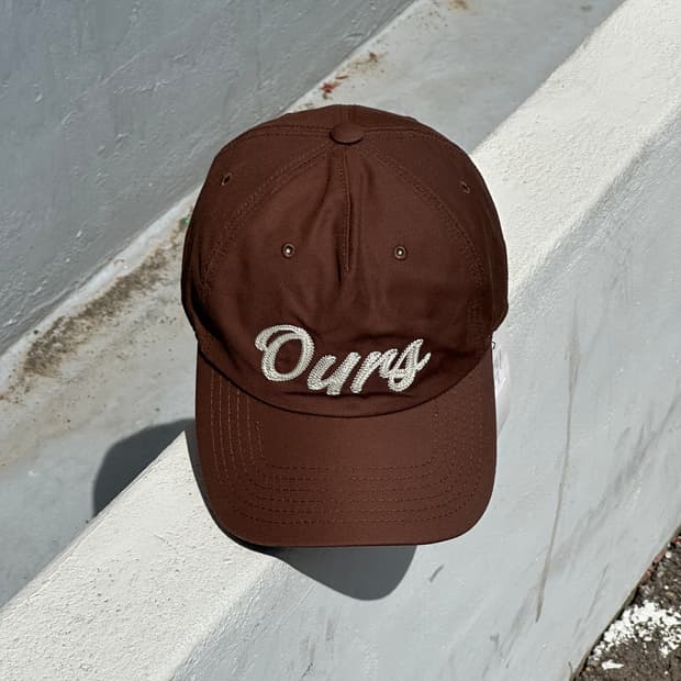 (새상품) 프라이빗 네이버스 ours 브라운 볼캡 모자