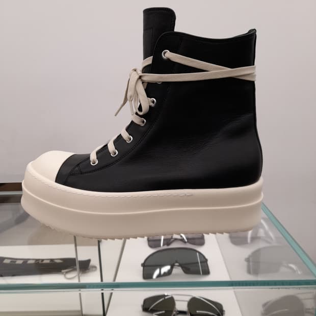 릭오웬스 라몬즈 메가범퍼 블랙 하이탑 40