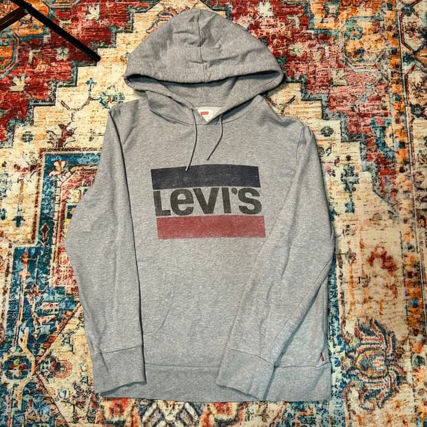 [M] 리바이스 로고 후드티