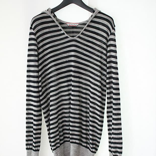 umii 908 by 45RPM 울 후드 니트 상의