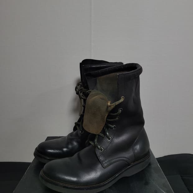 Rip van winkle 레이어드 military 컴뱃 부츠