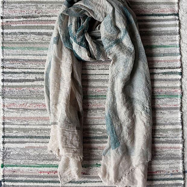 Green Printed Scarf